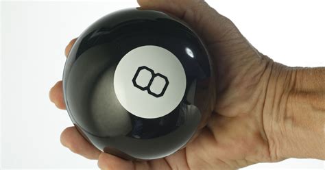 Mobile device grip magic 8 ball